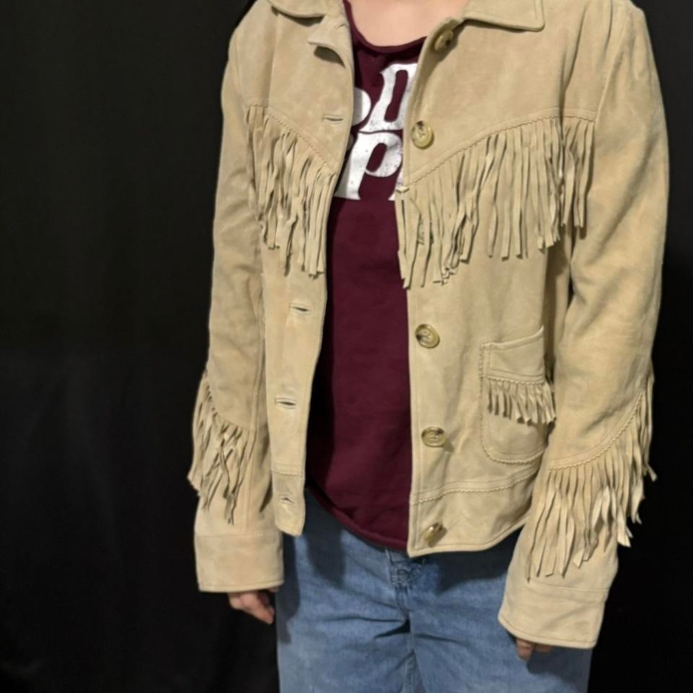 Ralph Lauren Women's Goat Suede Fringe Jacket- SIZE 2 Festival Boho - Picture 8 of 8